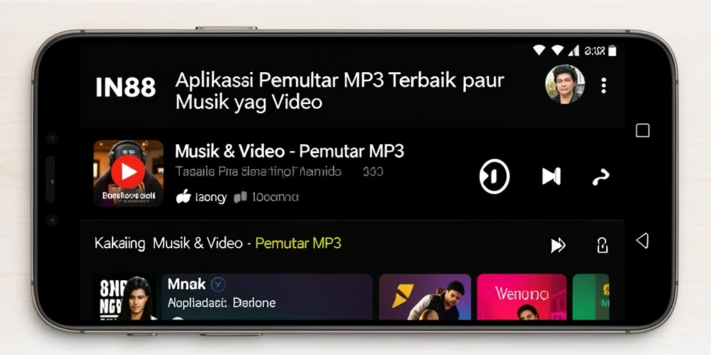 Antarmuka aplikasi IN88 yang sederhana dan menarik.