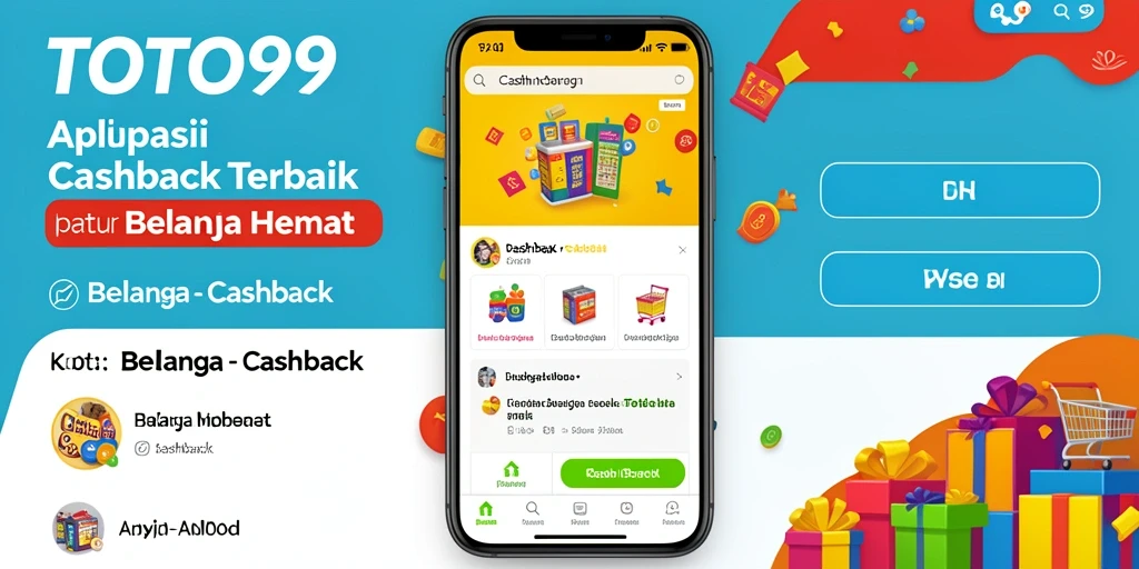 Antarmuka aplikasi TOTO99 menunjukkan fitur Cashback yang user-friendly.